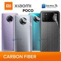 Carbon Fiber Clear Slim Transparent For Mi Poco X3 NFC X3 Pro M3 Mobile Phone Back Skin Rear Protective Sticker. 