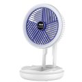 USB Charging Foldable Table Fan Wall Mounted Hanging Ceiling Fan with LED Light 4 Speed Adjustable For Home Room Air Cooler FanUSB Fan. 
