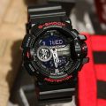 G-Shock GA110 Unisex Watch Sport Watch Dual Time Display Water Resistant Shockproof and Waterproof World Time LED Auto Light Sports Wrist Watches For Men Women Boys Girls GA-110 High-Five LK. 