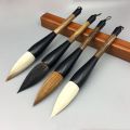【The hottest this year】1PC Chinese Calligraphy Brush Pen Goat Hair Bamboo Shaft Paint Brush Penmanship Art Stationary Oil Painting Brush 4 Styles. 