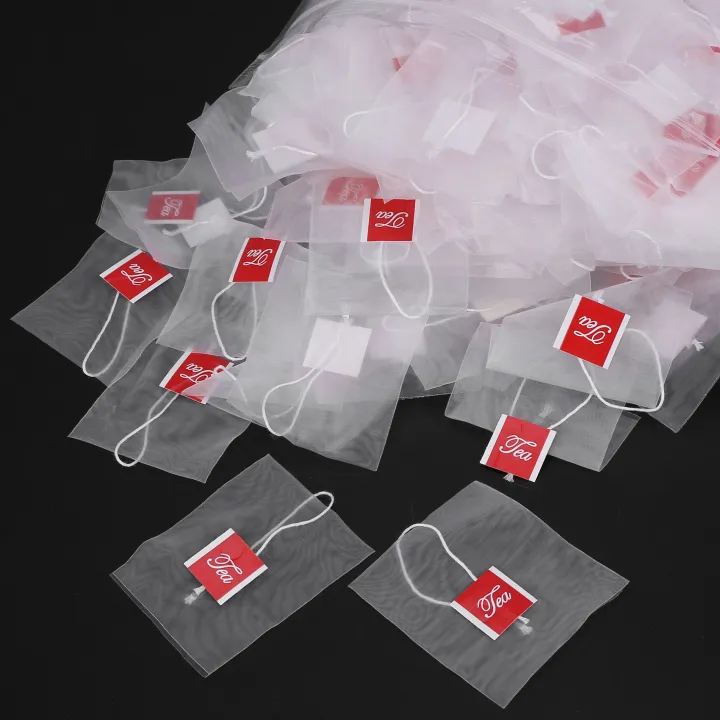 1000Pcs5.5%20X%207Cm%20Pyramid%20Tea%20Bag%20Filter%20Nylon%20Tea%20Bag%20Single%20String%20Label%20Transparent%20Empty%20Tea%20Bag%20-%20Image%202