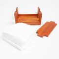 Wood Tissue Paper Serviette Holder for Kitchen and Dinning Room 18*15*10cm Napkin Stand Box. 