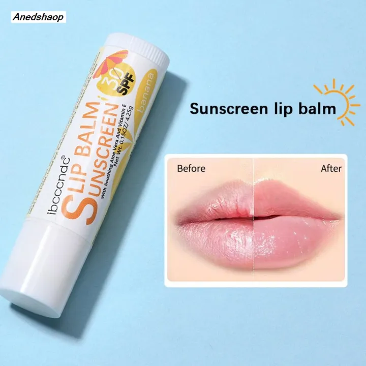 Anedshaop%20Sunscreen%20Lip%20Balm%20SPF%2030%20UVA%20Protection%20Lips%20Moisturizer%20Lipstick%20Sun%20Care%20Coconut%20Banana%20Colorless%20Watermelon%20Flavor%20-%20Image%205