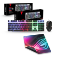 RGB Keyboard, Mouse, Twolf TF-200 Gaming Bundle + Turbogear TC09 Gaming Bundle + L11 Mouse Pad. 