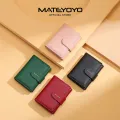 MATEYOYO Women's Wallet Imprint Wallet Simple Fashion Purse Large Capacity Money Bag Embossing Female Short Wallet Ladies Money Bag Chic Card Holder. 