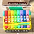 Children'S Xylophone Musical Instruments Toys 2-In-1Hand Tapping Piano Two in One Percussion Instrument Puzzle Eight Tones Hand Tapping Piano. 