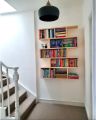 Modern bookshelf made of solid pine | Wall hanging funky shelf| Minimalistic beautiful shelf. 