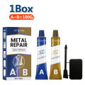 10-1Box Metal Repair Paste 2 In 1 Industrial AB Caster Glue Heat Resistant Sealant Cold Weld Strong Defect Repair Agent AB Glue. 