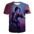 T-Shirt John Wick the Boogie Man Movie 3d print John Wick: Chapter 3 - Parabellum tshirt o-neck short Keanu Reeves Killer. 