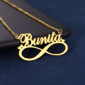 Personalized Infinity Name Necklaces For Women Love Jewelry Stainless Steel Couple Necklace Wedding Gifts Nameplate Accessories. 