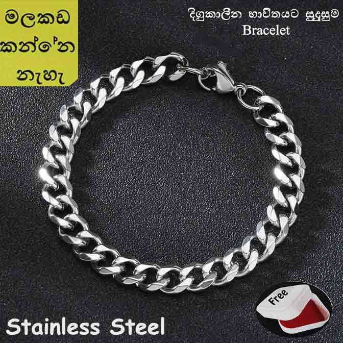Stainless Steel Bracelet - Silver / Gold Plated 925 Sterling Silver Couple Unisex Unisex Stainless Steel Durable Silver Color Lara Bracelet Bracelet Not Watch Set For Men Business Fashion Casual Round Pointer Calendar Not Watch Accessories