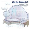 Full Cover Foldable Mosquito Net Bed with Door XL Size - (6×6ft) 180*200. 