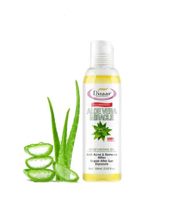 View of Disaar Aloe Vera Moisturizing Oil Anti-Acne Remove Mites Repair After ...