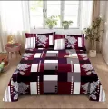 Pure twill cotton queen size bedsheet 3D. 