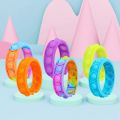 LYZRC Push Pop Bubble Sensory Fidget Bracelet Toy Wearable Stress Relief And Anti-Anxiety Sensory Silicone Wristband Fidget Toys For Kids. 