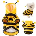 VibeVendor MOLAMGO Little Bee Dress Up Halloween Costume Dog Clothes Cat Clothes Dog Bee Costumes Bumblebee Pet Hoodies for Small Dog Winter Cat Clothes Hooded Puppy Sweatshirt. 
