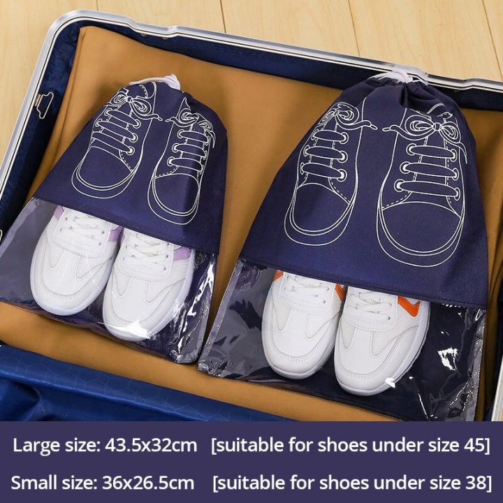 %5BHOT%5D%205Pcs/Set%20Shoe%20Storage%20Bag%20With%20Thickened%20Non-Woven%20Fabric%20Strap%20Mouth%20Large%20Capacity%20Travel%20Waterproof%20Shoe%20Bag%20Moistureproof%20-%20Image%207