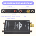Mini MM Phono Stage Preamp Vinyl Record Player Turntable Preamplifier. 