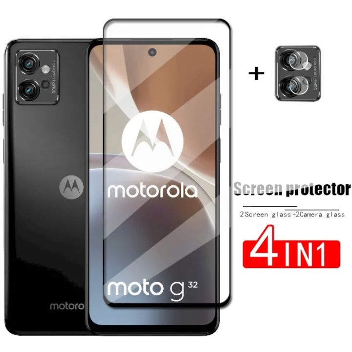 Full Cover Glass For Motorola Moto G32 Tempered Glass For Motorola Moto G32 Screen Protector Phone Lens Film For Moto G32