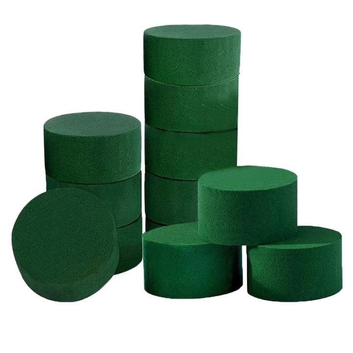 Floral Foam 12 Pcs Dry &Wet Flower Foam Round Florist Styrofoam Blocks