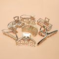 Ladies Hollow Geometric Metal Big Hair Clips     Women Korean ins Popular Exquisite Hair Claw      Girls Elegant Hair Accessories. 