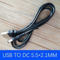 USB Connector DC 5V Charger Power Cable Adapter Cord A Male 2.0-5.5mm to 0.6-2.5MM. 