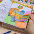 8 Books Kids Cartoon Car Coloring Book Suitable for 3~6 Years Old Children Boy Graffiti Learn Painting 17*24cm. 