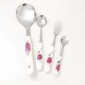Stainless Steel Cooking Spoons Fork Rice Spoon Kitchen Utensils Set 4Pcs. 