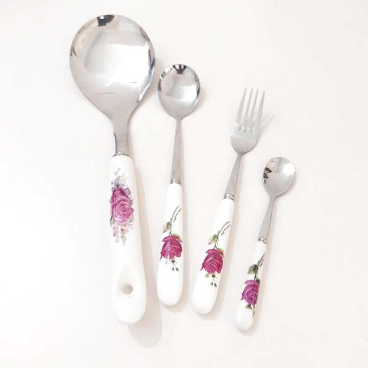 Stainless%20Steel%20Cooking%20Spoons%20Fork%20Rice%20Spoon%20Kitchen%20Utensils%20Set%204Pcs%20-%20Image%203