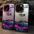 Mountain Peak Aircraft Phone Case for iPhone 15 16 Pro Max 14 Plus 13 12 11 Pro 15 Plus Back Soft Cover. 