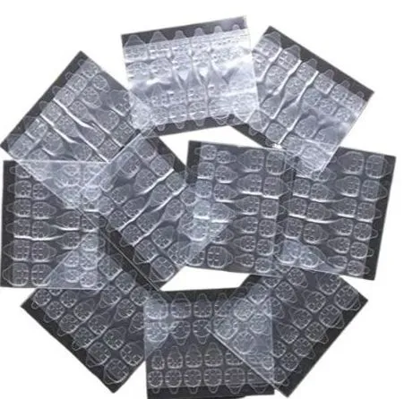 MTSSII 05 Sheets 120pcs Double Sided False DIY Nail Art Adhesive Tape Glue Sticker