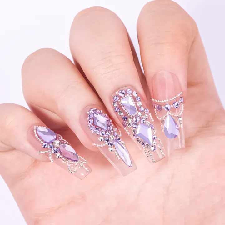 Nail%20Art%20Rhinestones%20Crystal%20Charms%20Set%20Gem%20Stone%20Light%20Purple%20Flatback%20Glass%20Mixed%20Size%20Nail%20Charms%20For%20DIY%20Nail%20Decoration%20-%20Image%204