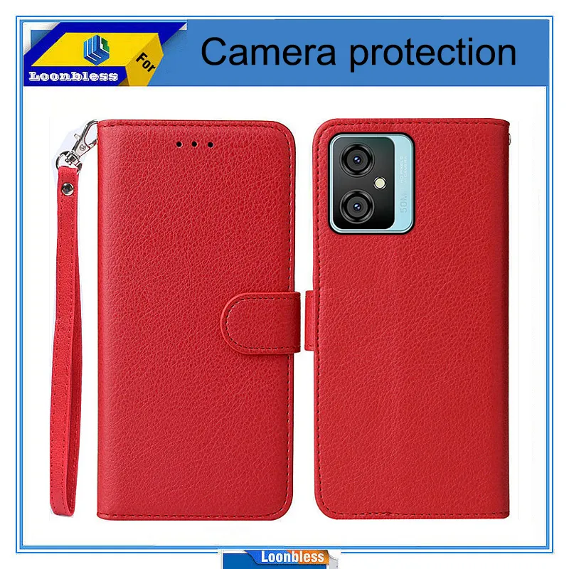 TiHen Compatible con Cover Blackview A80, PU Pelle Portafoglio Custodia Magnetico con Funzione Supporto, Slot Porta Carte+Proteggi Schermo in Vetro Temperato*2-Marrone