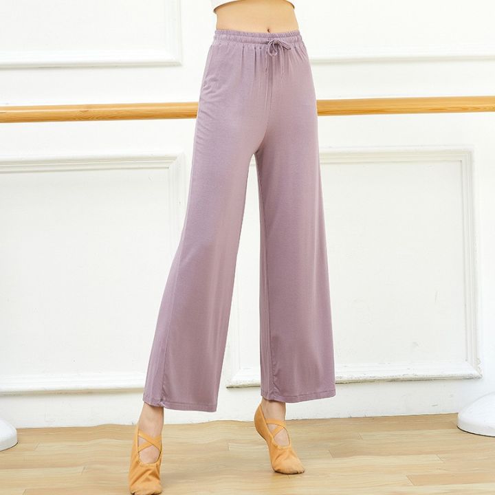 Modern%20Dance%20Wide%20Leg%20Pants%20High%20Waist%20Straight%20Drooping%20Modal%20Stretch%20Practice%20Pants%20Classical%20Dance%20Pants%20Yoga%20Dance%20Pants%20-%20Image%204