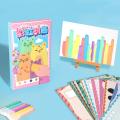 1 Set DIY Rainbow Scratch Painting Kit with Paints Pens Scraper Sticker Educational Rainbow Scratch Art Paper Toy Birthday Gift. 