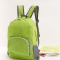 Zipper Foldable Backpack Casual School Bag Large Capacity Lightweight Nylon Bag Shoulders Bag Solid Color Sport Shoulder Bag Outdoor. 