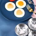 3In1 Stainless Steel Steamed Egg Mold Household Egg Steamer Creative Heart Shaped Egg Poachers Home Kitchen Accessories-B. 