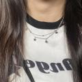 Fashionable Y2K Necklaces Double-layer Collarbone Chain Personalized Fashion Jewelry Y2K Fashion Necklace Sophisticated Necklaces. 