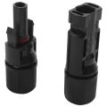 1 pair Male + Female M/F Connectors Set for PV Solar Panel Cable Accessories. 