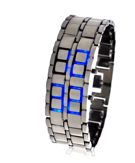 【Dream Sailing Store 】Lamgool Lava 3.0 LED Fashion Alloy Men Women Wrist Watch Bracelet European and American Unique Creative Lava Led Waterproof Trendy Watch Men's Bracelet for gift