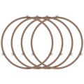 FS-4Pack Microwave Roller Ring Microwave Oven Turntable Ring Plate Tray Support Ring for Glass Plate Tray Supporting. 