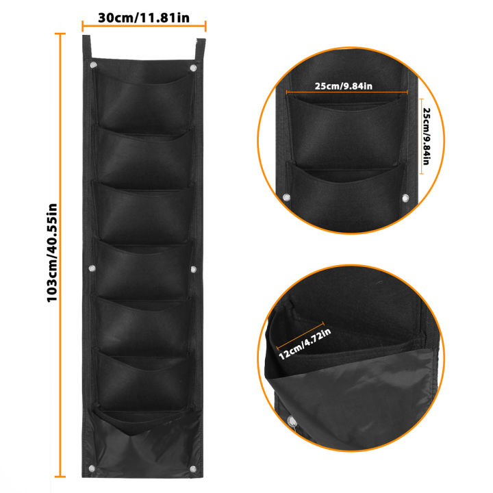 Flower%20Pots%20Black%20With%207%20Pockets%20Plant%20Bag%20Layout%20Waterproof%20Wall%20Mount%20Hanging%20Flowerpot%20Bag%20Indoor%20Outdoor%20Use%20Garden%20Decor%20Vertical%20Hanging%20Garden%20Planter%20Life%20-%20Image%208
