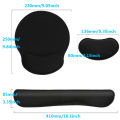 【IKE】Comfortable Wrist Support Ergonomic Mice Mat Mouse Mat Keyboard Pad Wrist Rest Memory Foam. 