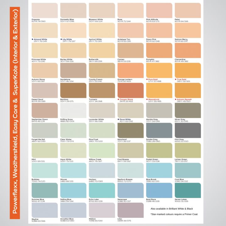 Dulux Weathershield Powerflexx Colours 4L