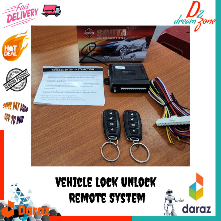 Toyota Vehicle Lock Unlock Remote With Key | Daraz.lk