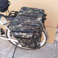 Cycling Bike Bicycle Double Pannier Rear Seat Bag Trunk Bag. 