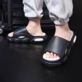 EVA Slippers Open Toe Sandals Home Bathing Women Men Bathroom Thick Platform Beige 39 to 40. 