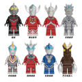 【Best price】Compatible with LEGO Ultraman Toys Tiga Geed King of Monsters Godzilla Ghidorah Building Blocks Minifigures. 