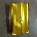 25/50/100pcs 50g 9x14cm Gold Color Top Open Aluminum Foil Vacuum Seal Bags For Tea, Coffee, And Other Food Items To Packaging. 