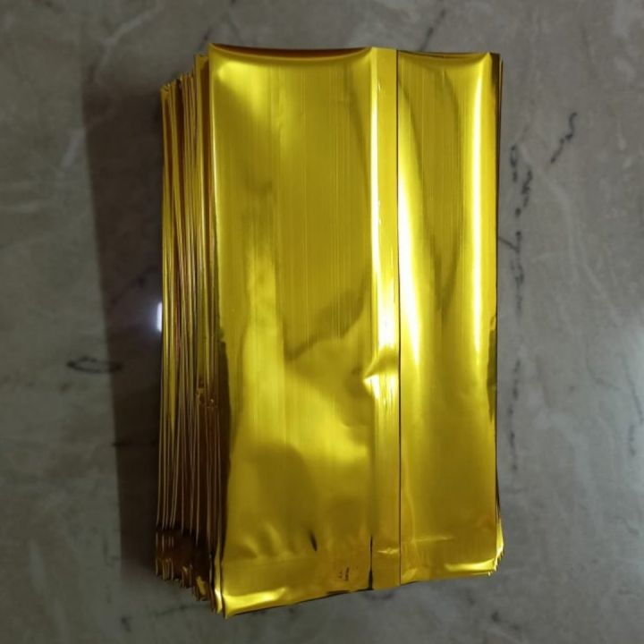 25/50/100pcs%2050g%209x14cm%20Gold%20Color%20Top%20Open%20Aluminum%20Foil%20Vacuum%20Seal%20Bags%20For%20Tea,%20Coffee,%20And%20Other%20Food%20Items%20To%20Packaging%20-%20Image%203